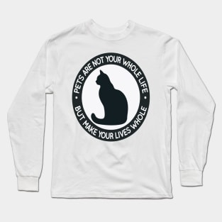 Companion's Silhouette - National Pet Day Long Sleeve T-Shirt